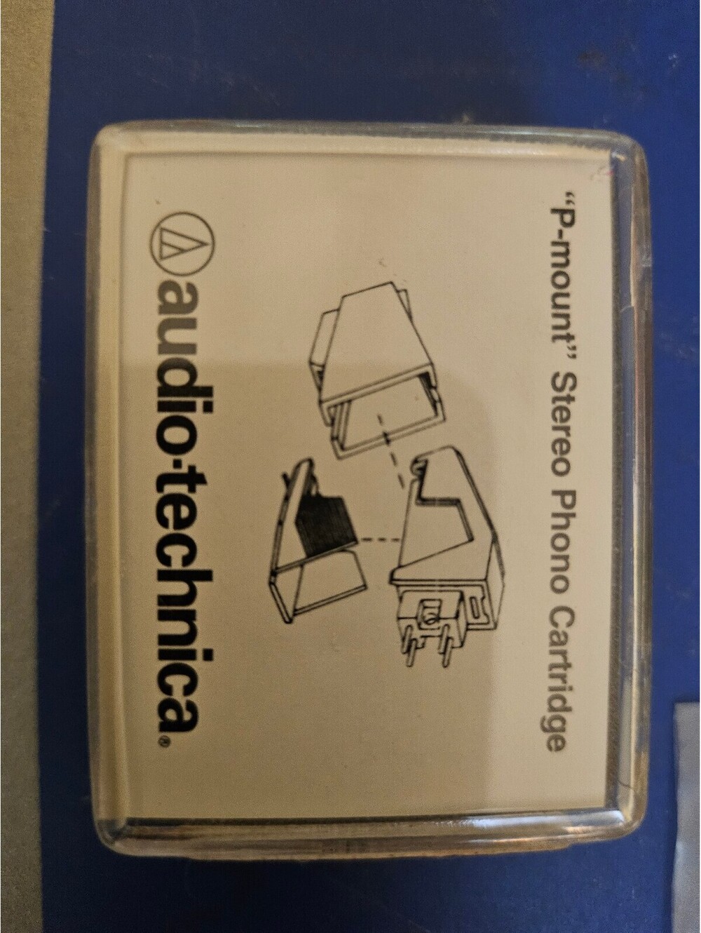 Black P-mount record player turntable cartridge, as shown, as-is